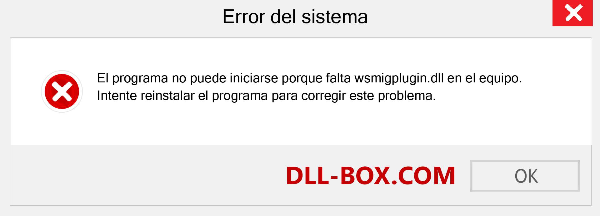 ¿Falta el archivo wsmigplugin.dll ?. Descargar para Windows 7, 8, 10 - Corregir wsmigplugin dll Missing Error en Windows, fotos, imágenes