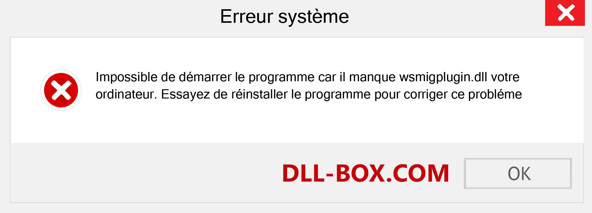 Le fichier wsmigplugin.dll est manquant ?. Télécharger pour Windows 7, 8, 10 - Correction de l'erreur manquante wsmigplugin dll sur Windows, photos, images